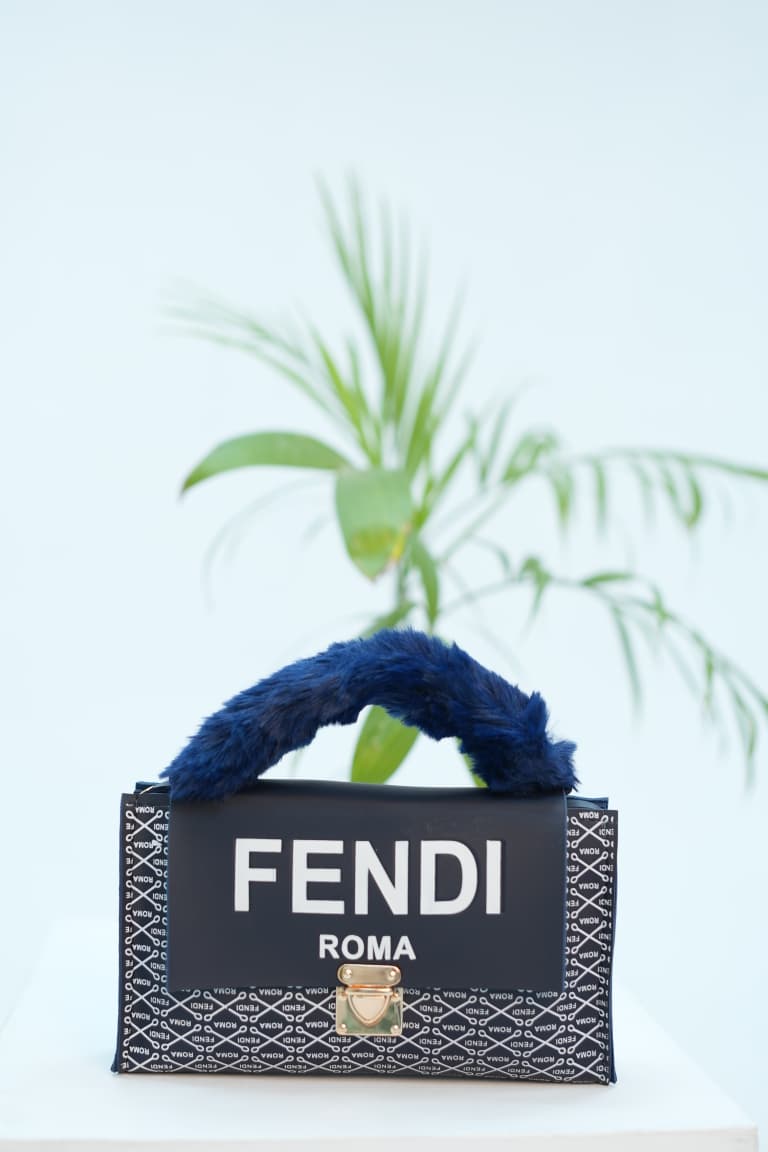 Roma-Style Mini Designer Handbag - Blue