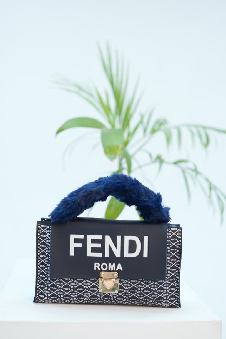Roma-Style Mini Designer Handbag - Blue